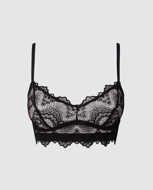 Understatement Lace Balconette Black Rintaliivit
