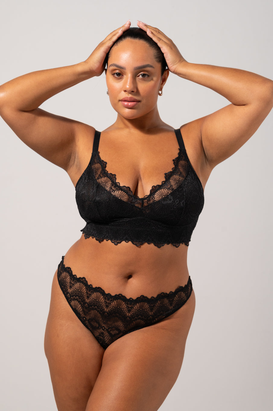 Understatement Lace Support+ Bralette Black Rintaliivit