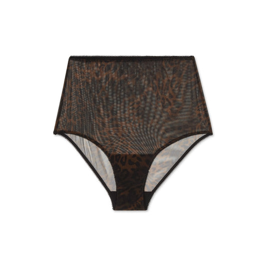 Understatement Leopardikuvioiset Läpikuultavat Korkeavyötäröiset Alushousut