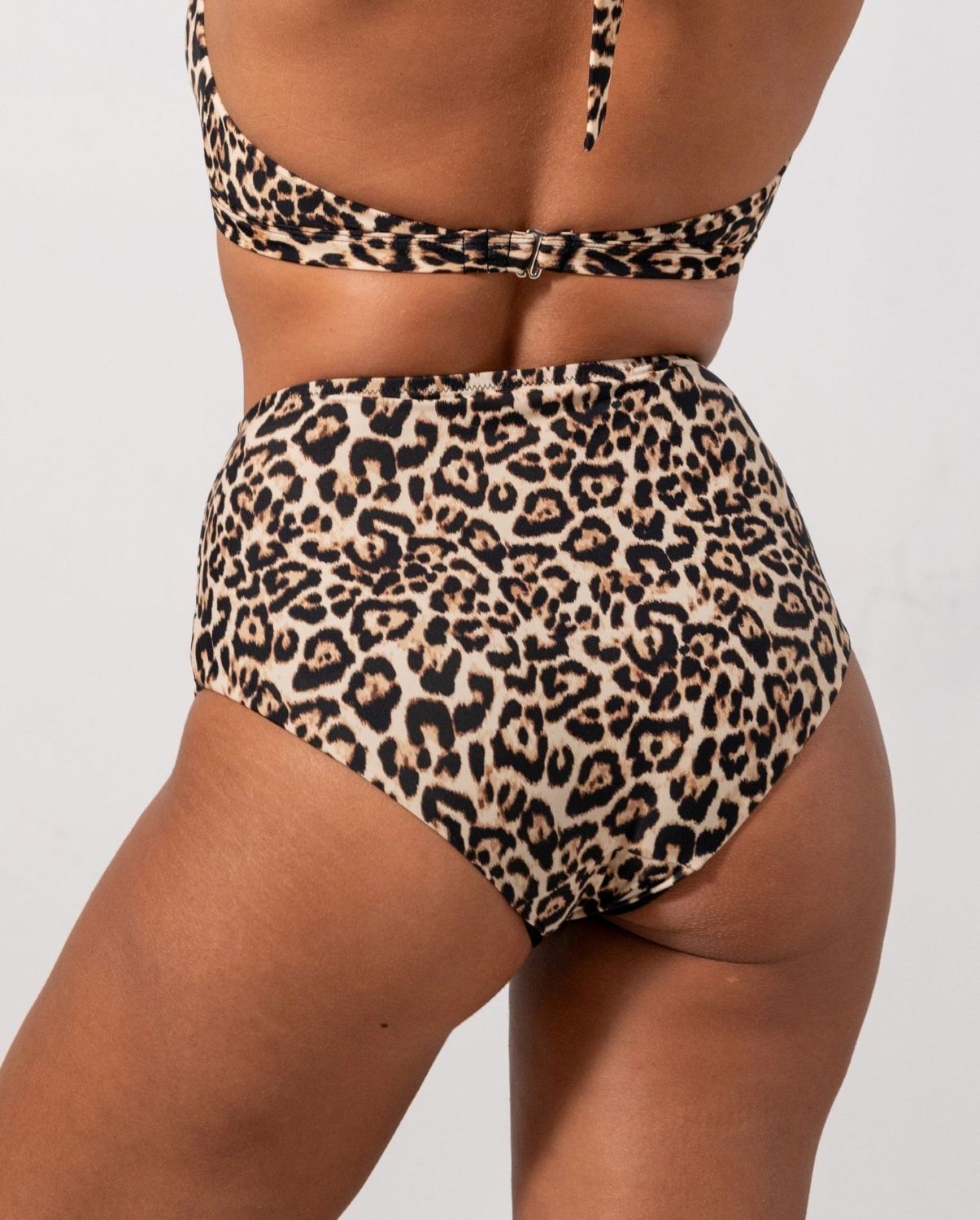 Understatement Highwaist Bikini Briefs Leopard Bikinihousut