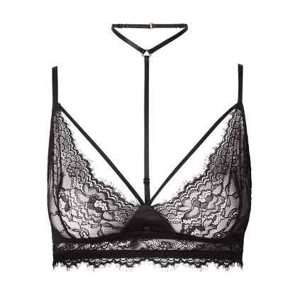 Understatement Lace Strappy Triangle Bralette Rintaliivit