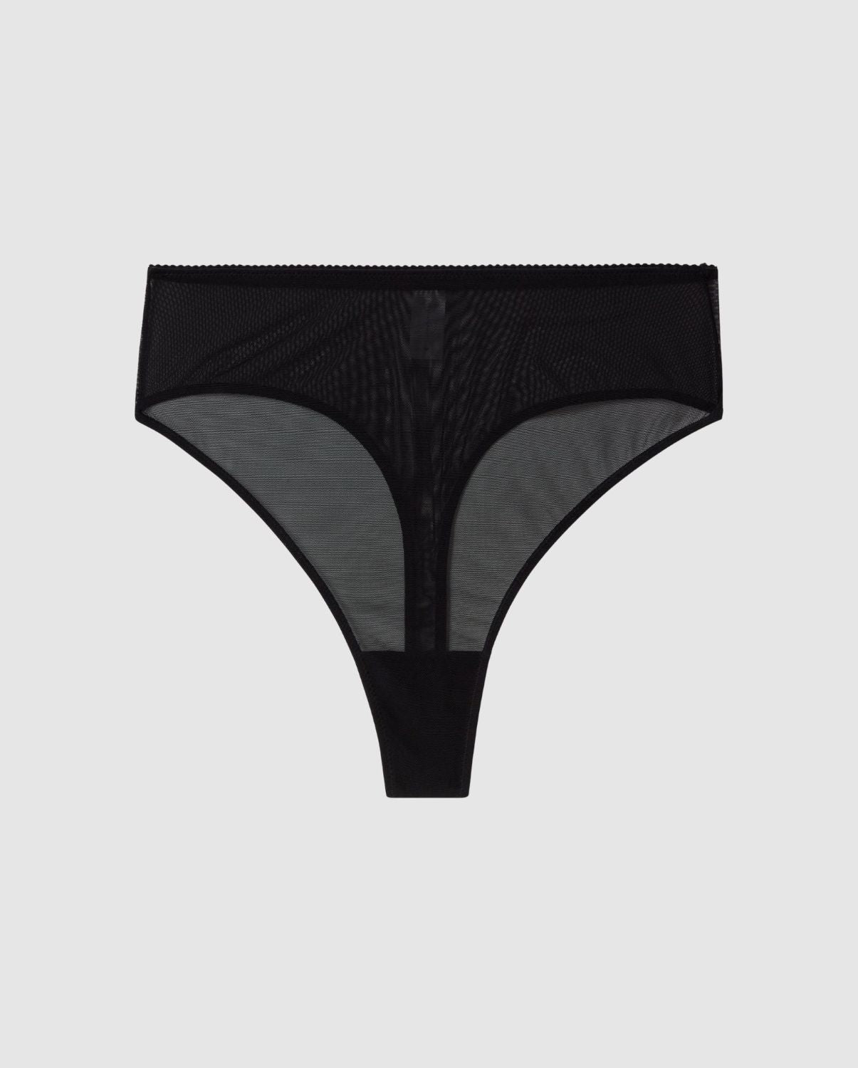 Understatement Mesh Highwaist Thong Black Stringit