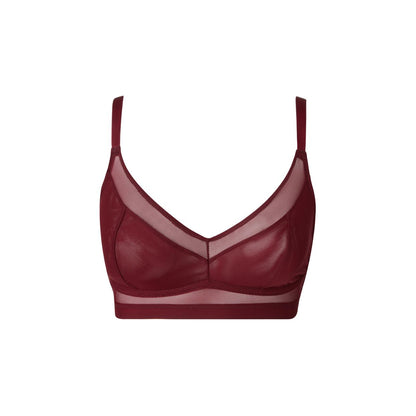 Understatement Mesh Support+ Bralette Burgundy Rintaliivit