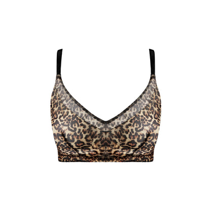 Understatement Mesh Support+ Bralette Leopard Rintaliivit