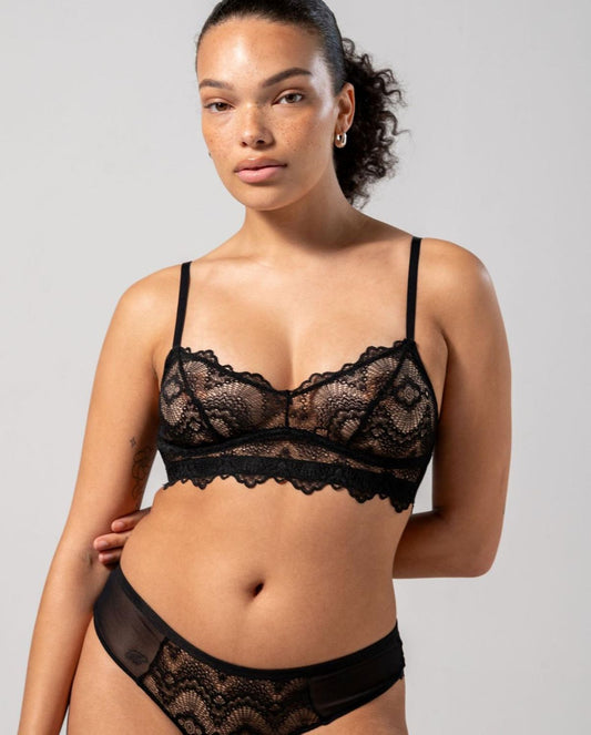 Understatement Lace Balconette Black Rintaliivit